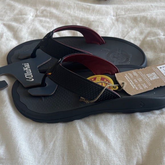 OluKai Black and Red Men\'s Sandals main image 4